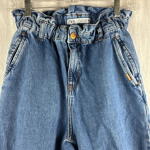 Zara Paperbag High Waisted Jeans - Picture 2 of 7